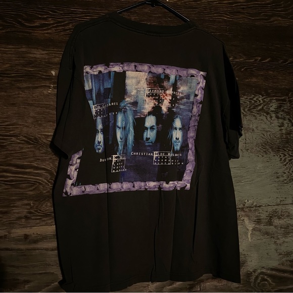 VINTAGE 90s Fear Factory Band Tee - Picture 2 of 4